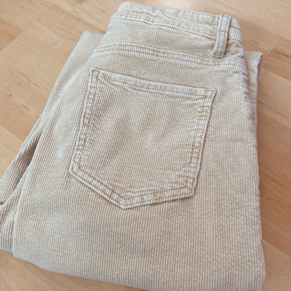 Beige corduroy pants